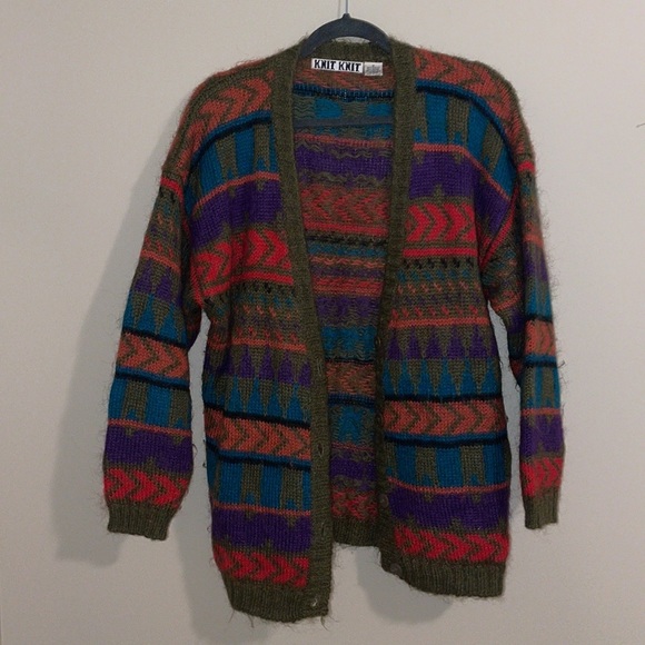 *3 for $15* Vintage Knit Knit Cardigan - Picture 1 of 3